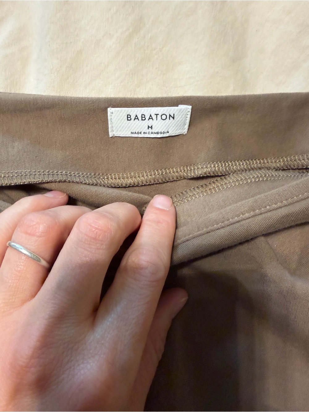 Babaton Interlock Cotton Script Top - Picture 3 of 4